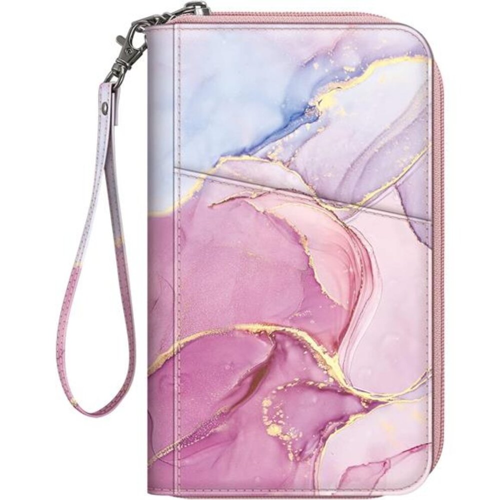 New Family Passport Holder Wallet, RFID Blocking Travel Document Organizer